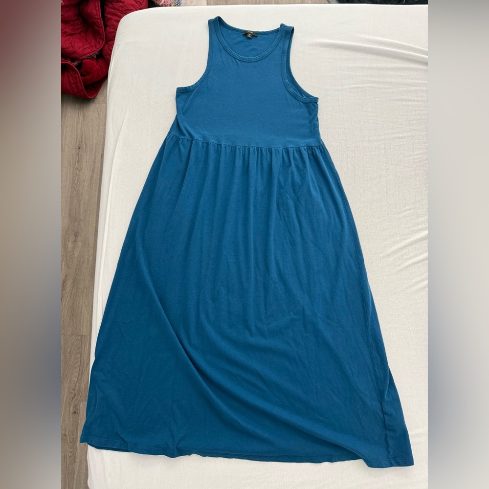 J. Crew Teal Blue Maxi Dress Medium